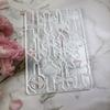 Силиконовые формы для брелоков из смолы, DIY Craft Подвеска Брелок Декор для рюкзака, Силиконовые формы прямоугольной формы для литья из смолы, с несколькими крестообразными узорами