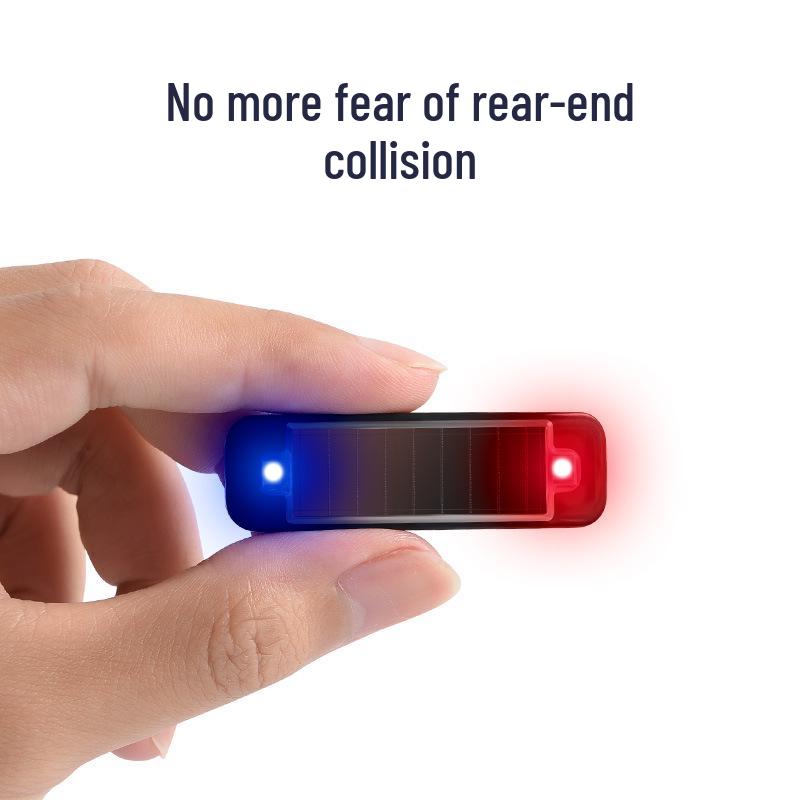 Wireless Solar LED Rear-End Collision Warning Light for Cars, Motorcycles, & Bicycles