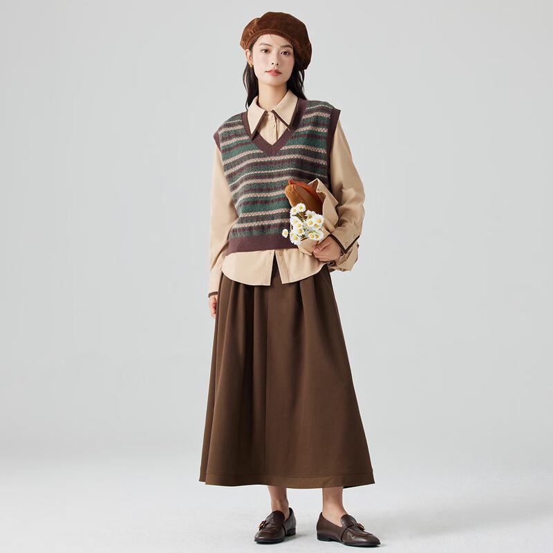 Женский трикотажный жилет в стиле ретро с полосками от Inman