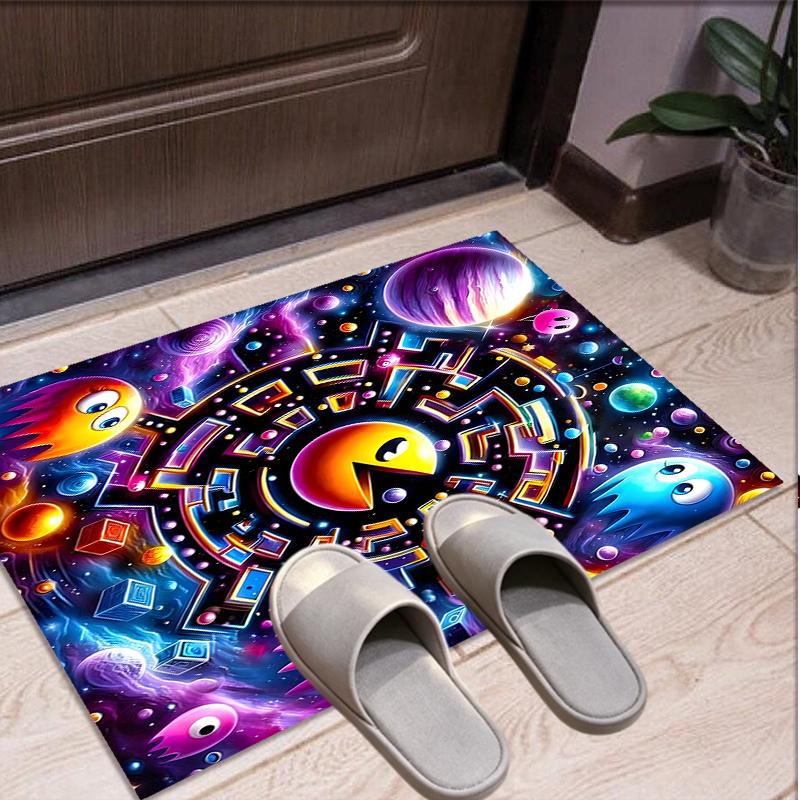 PAC Pattern Rug, Indoor/Outdoor Mat, for Picnic, Gameroom, Bedroom, Office, Living Room, Home Decor Carpet, Birthday Gift