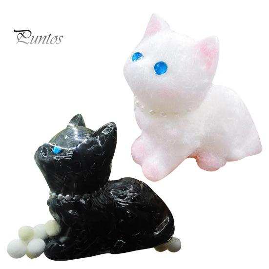 3D игрушка для снятия стресса с кота, черная белая игрушка для снятия стресса с котенка, мягкая игрушка для снятия стресса с котенка, ...