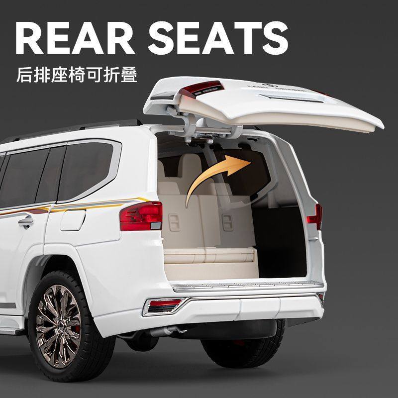 xmwcj1 1:18 Toyota Land Cruiser LC300 Prado SUV Alloy Car Model Diecast Metal Home Decoration & Computer Desktop Ornaments Holiday Gift