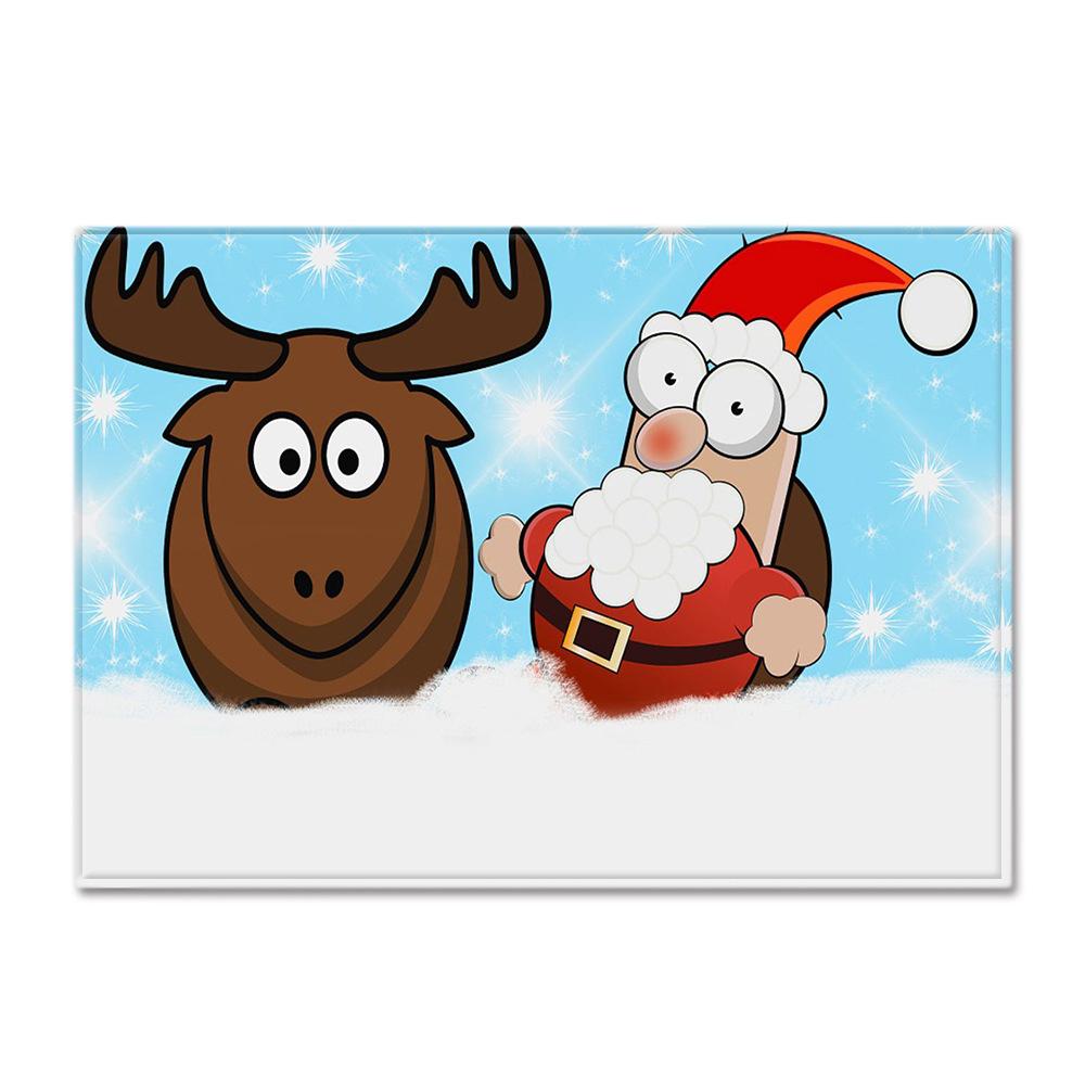 Рождественский коврик для пола в гостиной, ковер для спальни, ковер для столовой, коврик для двери