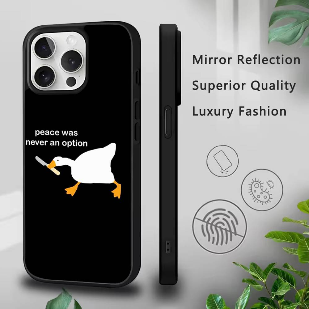 Смешной мем D-DucK Goose Чехол для телефона для IPhone 17,16,15,Pro,Max,Air,14,Plus,13,12,11 MagSafe Беспроводная зарядка Чехол