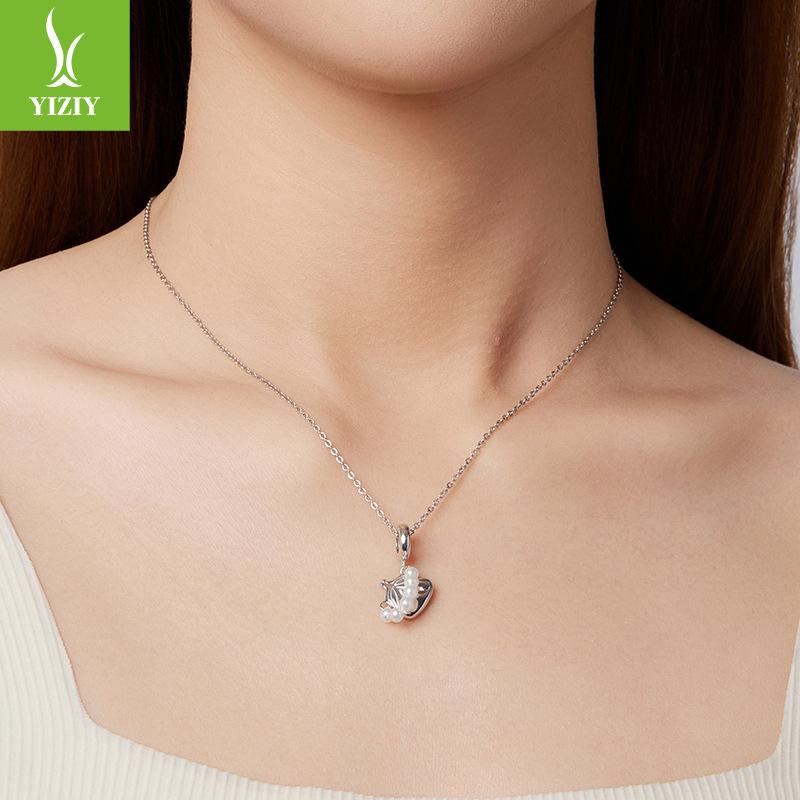 Серебро 925 пробы Бусина Подвеска Сумка Ювелирные Аксессуары Элегантность Темперамент Шарм Бусины