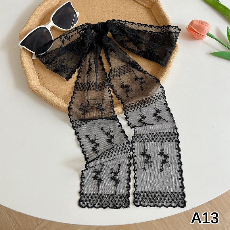 Y2K Long Lace Waistband Bow Floral Lace Waist Belt Tie Up Thin Dress Jeans Belt Summer
