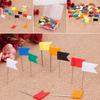 100 Pieces Mixed Color Flag Push Pins Nail Thumb Tack Map Drawing