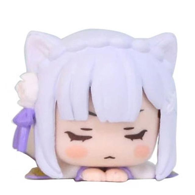 4CM Anime Rem Figure Re Zero kara Hajimeru Isekai Seikatsu Hikkake Figure Nekomimi Cute Anime Toy Gift Collection Decoration PVC