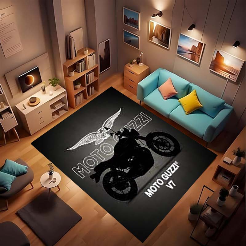 ANIME M-Moto Guzzi Коврик для пола Впитывающий коврик Нескользящий коврик для входа в ванные комнаты, туалеты и туалеты