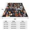 Leonardo Dicaprio Collage Fuzzy Blanket Vintage Throw Blankets for Home Hotel Sofa 150*125cm Quilt