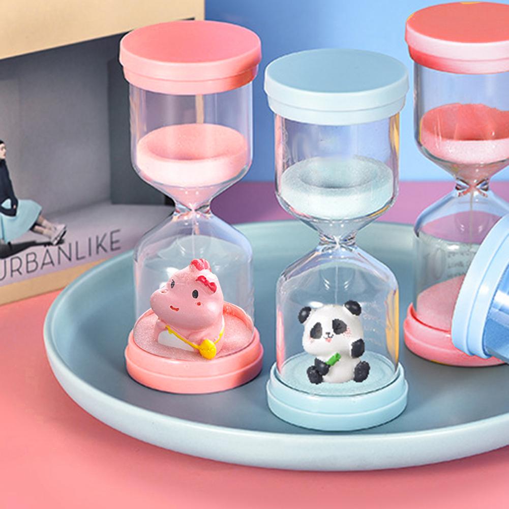 3/5/10/15/30 Mins Cartoon Sand Timer,Creative Plastic Hourglass Timer for Kids,Colorful Shatterproof Sand Clock for Game Timing