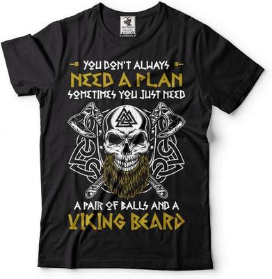 Skull Viking Beard T-shirt
