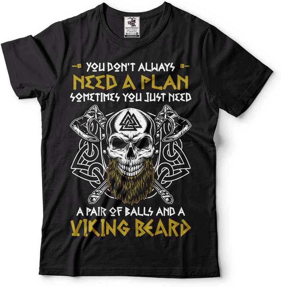 Skull Viking Beard T-shirt