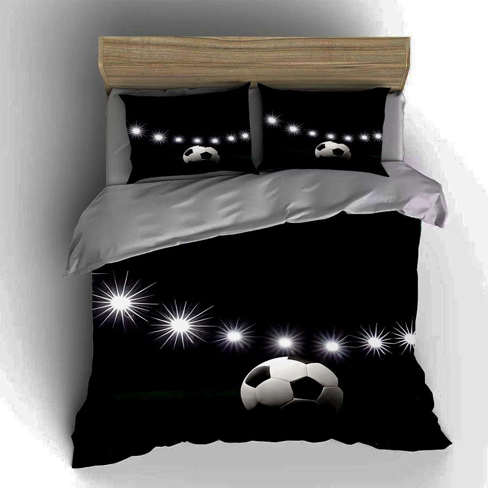 Soccer-themed spotlight. Bedding Duvet cover sets Duvet covers Pillowcases gifts (1 * Duvet Cover 2 * Pillowcases, without duvet insert)