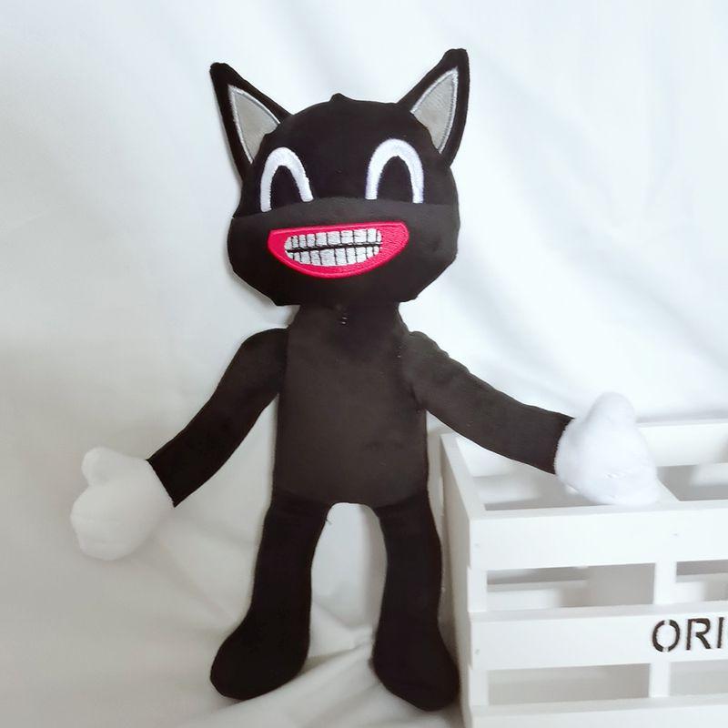 Soft And Cuddly Black Cartoon Cat Plush Toy Ideal For All Ages Holiday Gifts