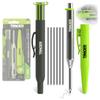 Tracer Pro Series Aluminum Deep Hole Construction Pencil Construction Marking Kit with 6 Replacement Lead Packs and Included Sight Holster All-in-One