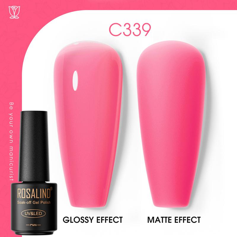ROSALIND Лазерный верхний слой гель-лака для ногтей Яркий полуперманентный отмачиваемый УФ-лак для ногтей Многоцветный гель-лак Гибридный для дизайна ногтей Светодиодная/УФ-лампа
