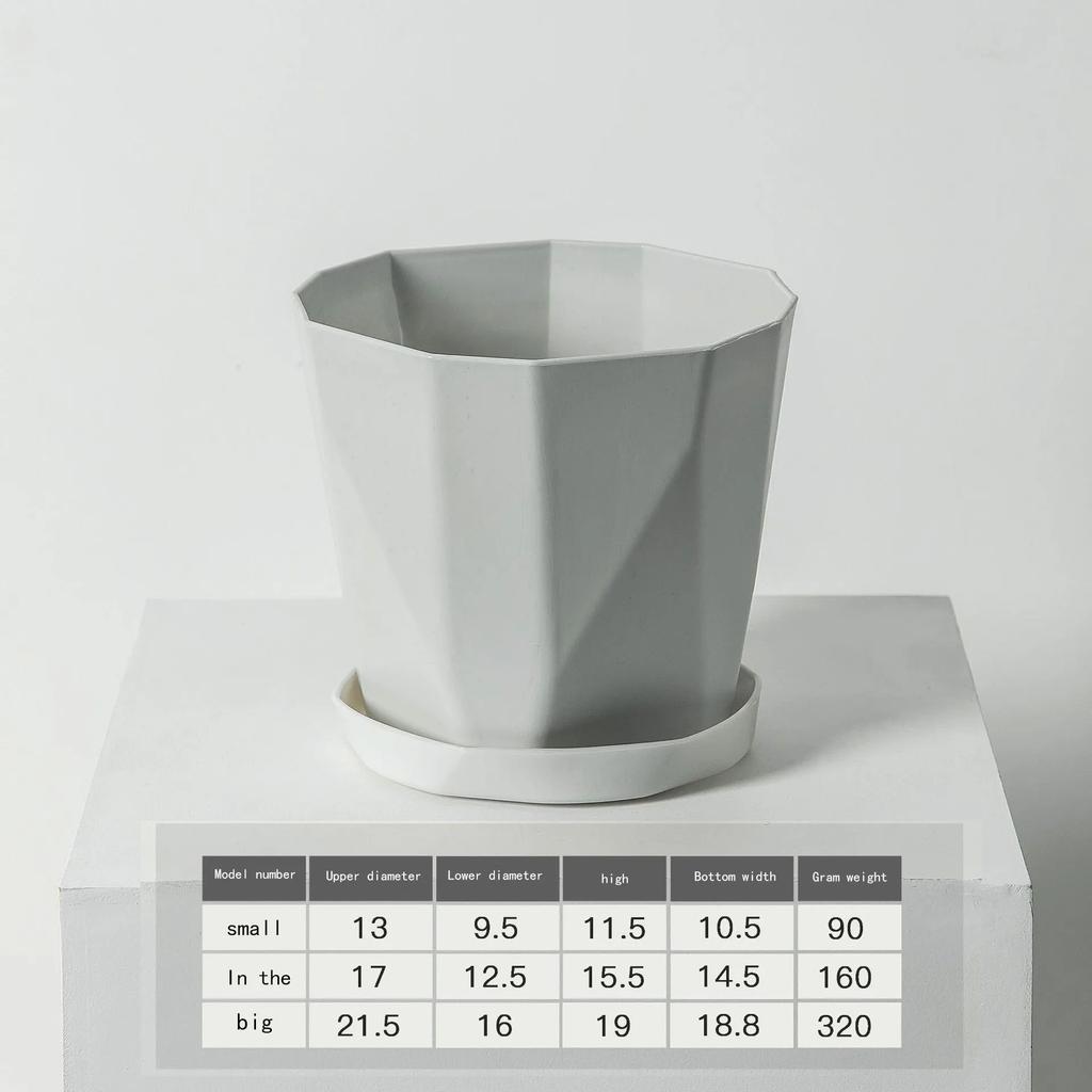 Пластиковые цветочные горшки для помещений и улицы, цветочные горшки большого диаметра, суккулентные растения, зеленые растения