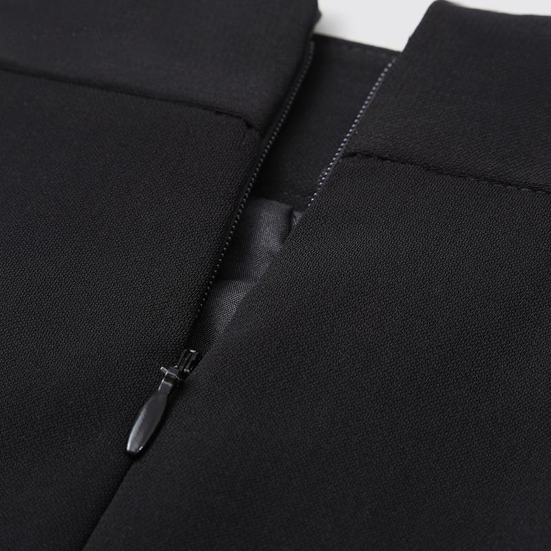 Элегантная женская черная юбка-карандаш длиной до колена — идеальный вариант для офиса и ношения осенью/весной