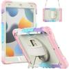 IPad 9th 10.2 Case 7/8th Gen Cover Camo SiliconePC Shockproof Sleeve With Wrist Strap