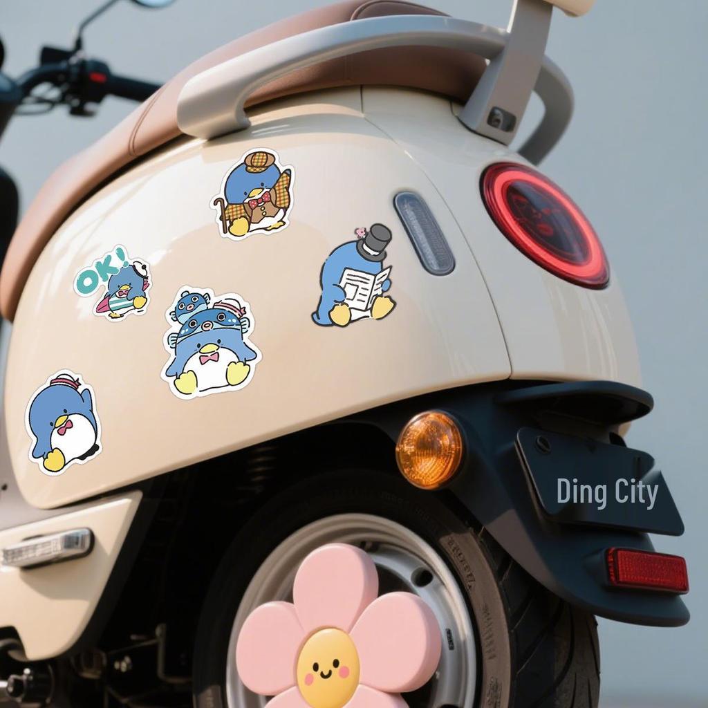 50 Sheets Cute Cartoon Penguin Stickers: Waterproof Decorative Stickers for Children's DIY Scrapbooks & Notebooks