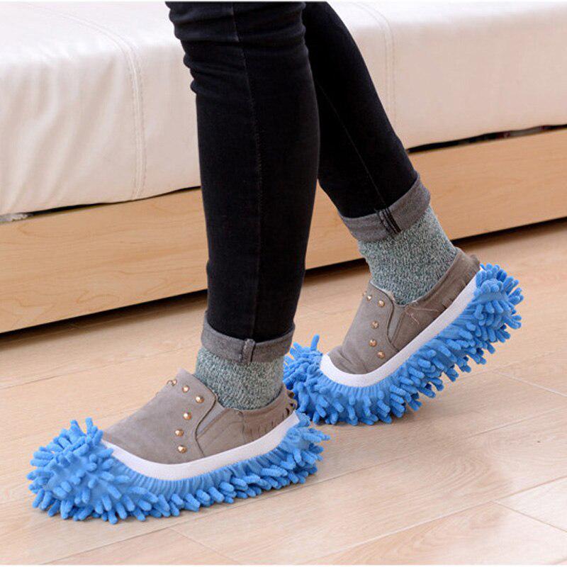 Dust Mop Slipper Lazy Dusting Cleaning Foot Sock Shoe Polishing Cover Cleaner Household Cleaning
