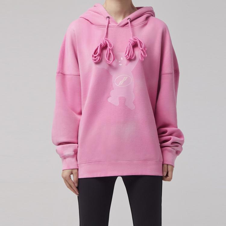 We11done Teddy Hoodie Pink Unisex Tops WD-TH8-20-102-U-PK