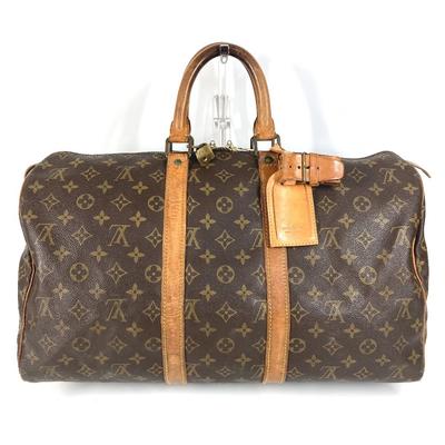 M41428 Monogram Keepall45 Дорожная сумка старая модель Сумка-даффл Коричневый