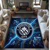 Фланелевый ковер с принтом Manchester City, нескользящий, мягкий, из полиэстера, для пола, декоративный коврик для спальни, гостиной, дивана
