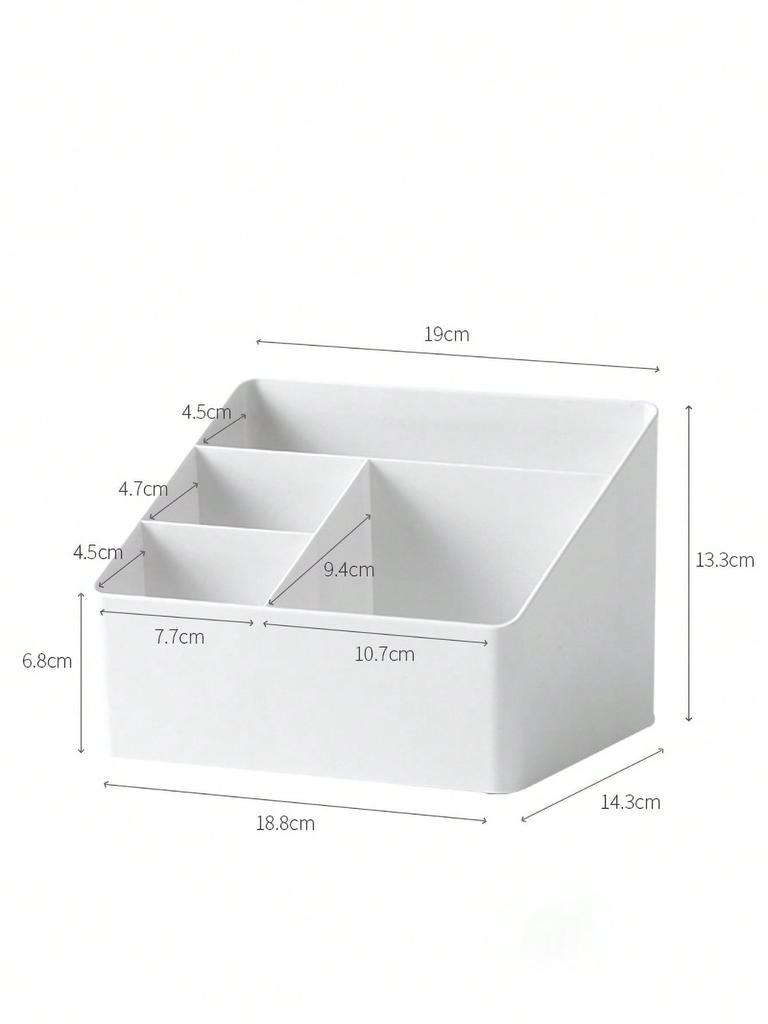 Dormitory Living Room Desktop Storage Box Plastic Office Cosmetics Finishing Box Remote Multi-function Finishing Storage Box Bat