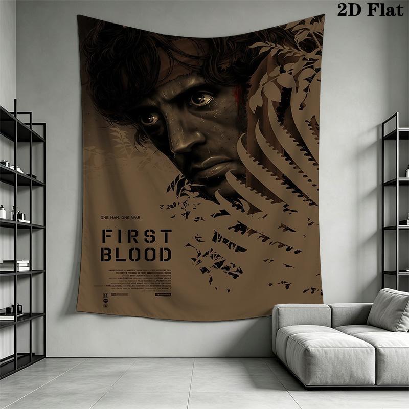 Rambo First Blood Part Ii Threepiece Set 1 Duvet Cover 2 Pillowcase Without Core Soft And Comfortable Duvet Cover And Pillowcase Bedding Set