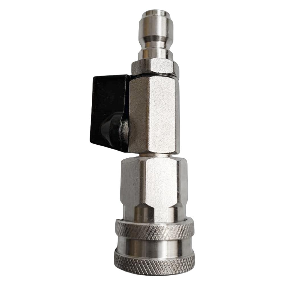 Управление шлангом мойки высокого давления с быстроразъемным соединением 3/8 или 1/4 дюйма Переключатель мойки высокого давления 4500 фунтов на кв. дюйм из нержавеющей стали