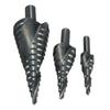 3Pcs 4-32MM HSS Stepped Drill Bit Set High-speed Steel Spiral for Metal Cone Triangle Shank Hole
