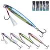 GOTURE Металлический джиг с тройным металлическим джигом Джиг Сабики 5 крючков, Набор, Приманка, Цвета, 60г, 11.5см