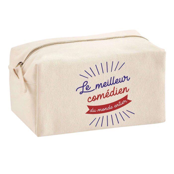Trousse multifonction Comédien Meilleur du Monde Cadeau Anniversaire Collègue Départ Retraite | Trousse Scolaire Fournitures Bureau