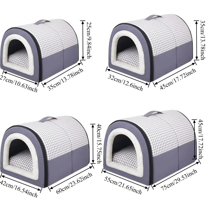 2-in-1 Large Pet House with Ample Space,Soft and Comfortable,Multifunctional,Suitable for All Seasons for Small Medium Dogs Cats