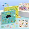 1 Set Kids Activity Sticker Book Animal/City Theme Screen-Free Book Toddlers Portable Educational Toys Car Airplane