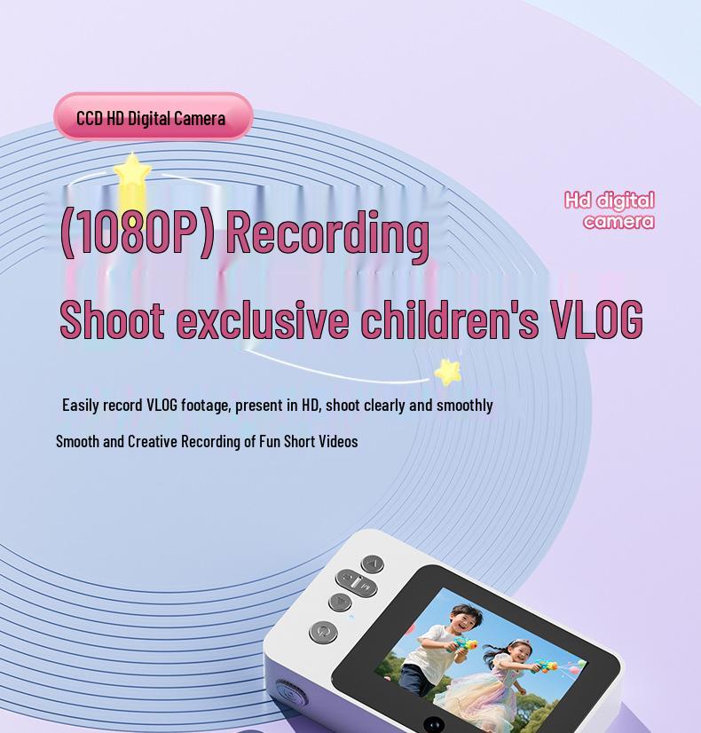 Animal City Collaboration: Portable CCD Digital Camera - Stylish Birthday Gift for Girls
