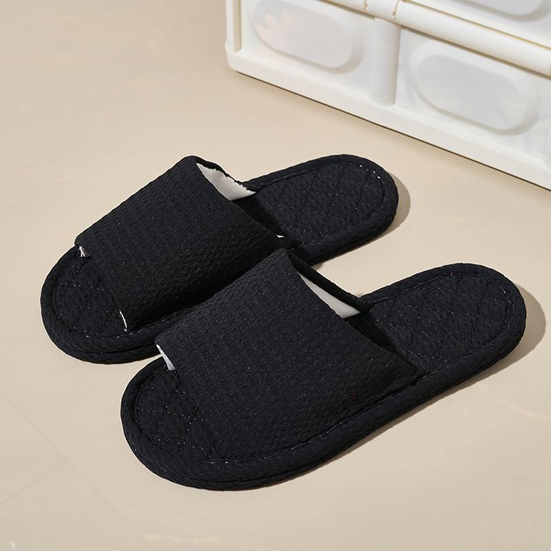 Модная домашняя обувь Тапочки женские хлопчатобумажные домашние тапочки