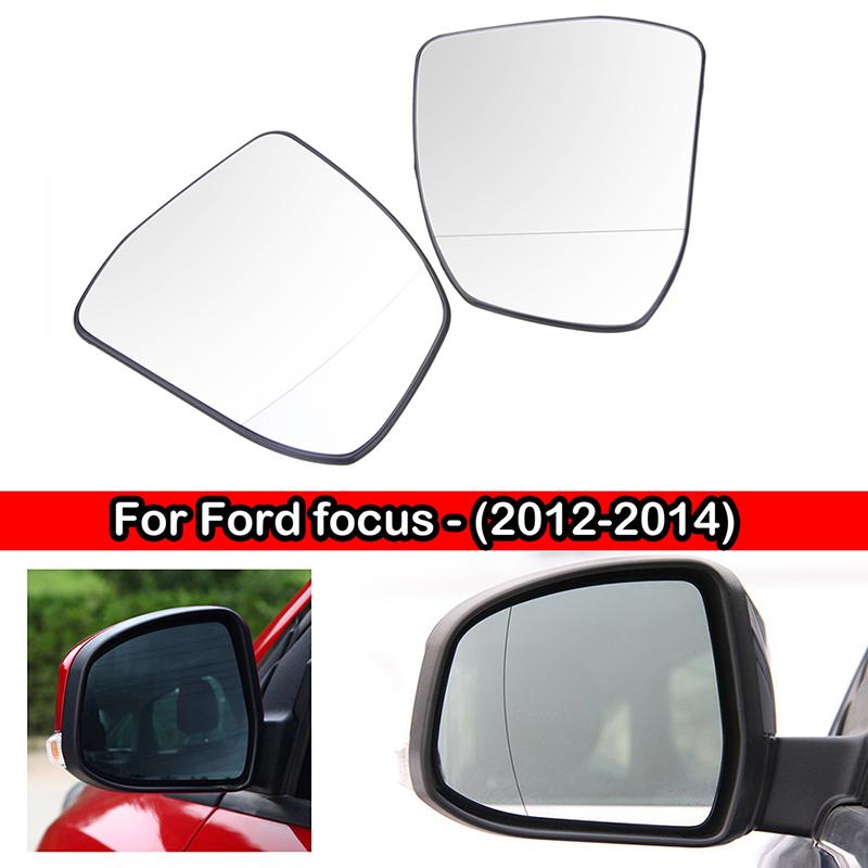 Боковое зеркало заднего вида с подогревом, стекло, противотуманные зеркальные линзы, подходят для автомобиля Ford Focus MK3 3,5 2008-2018 хэтчбек Mondeo MK4