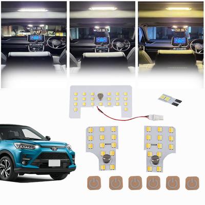 Светодиодная лампа салона Toyota Rise, специально новая 3 цвета с 15 уровнями интенсивности света, интерьерная супер светодиодная, кастомная, простая в установке, со специальными инструментами и инструкцией