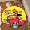 Dog Boule Round mat, Anti-slip Circle Carpet Chair rug For livingroom,Bedroom, doormat home decor Gift Christmas Gifts