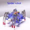 Scientific Experiment Toys DIY Spider Robot for Children Electric Spider Robot Assembles Toys Kits