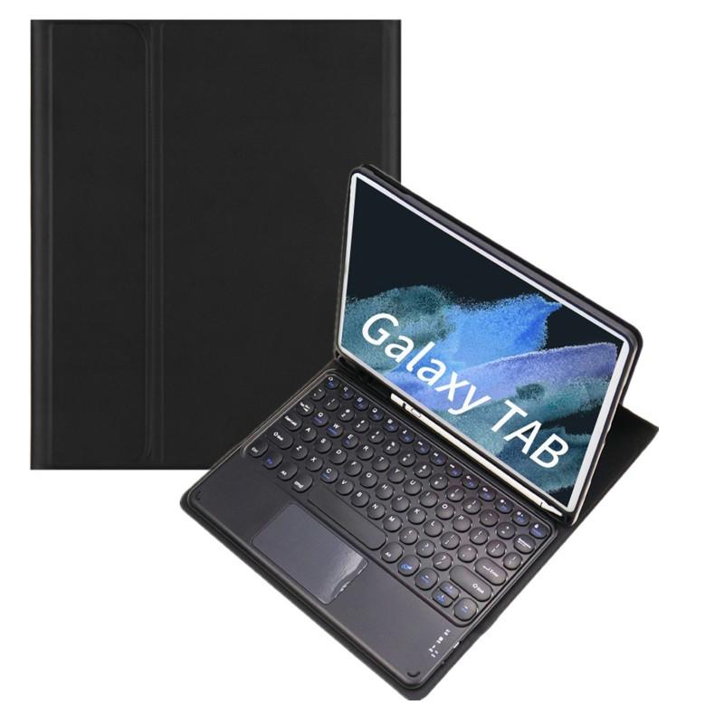 Беспроводной чехол-клавиатура Bluetooth с тачпадом для планшета iPad 11-го поколения A16 Air 11 10.9 дюйма, встроенный слот для стилуса, эргономичный