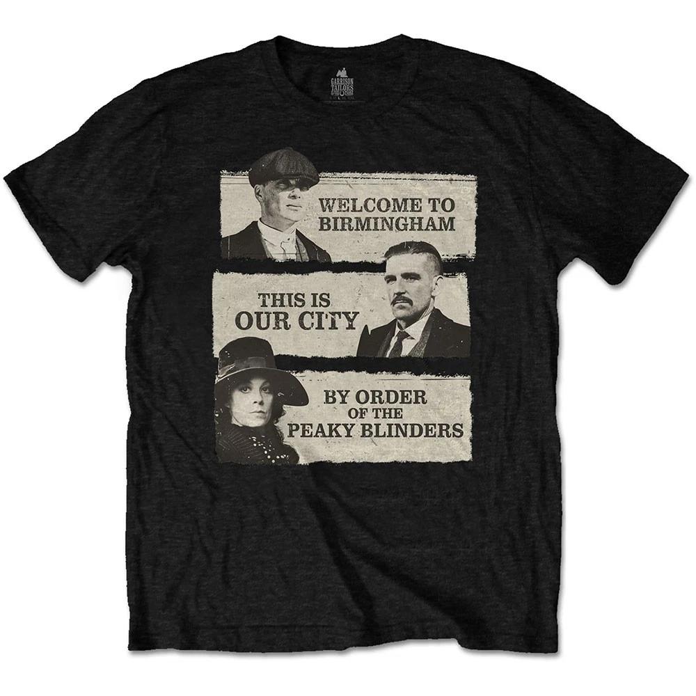 Men's Peaky Blinders This Is Our City T-shirt Large Black