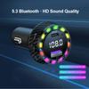 Car Charger PD QC3.0 Dual USB Ports Fast Charging Adapter LED Display with Voltage Monitor for iPhone Samsung Car Accessories