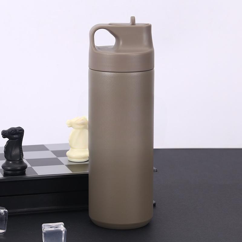 Спортивный чайник, уличный горшок для альпинизма, большая вместительная чашка для фитнеса, термос из нержавеющей стали с пластиковым напылением, дорожная бутылка для воды