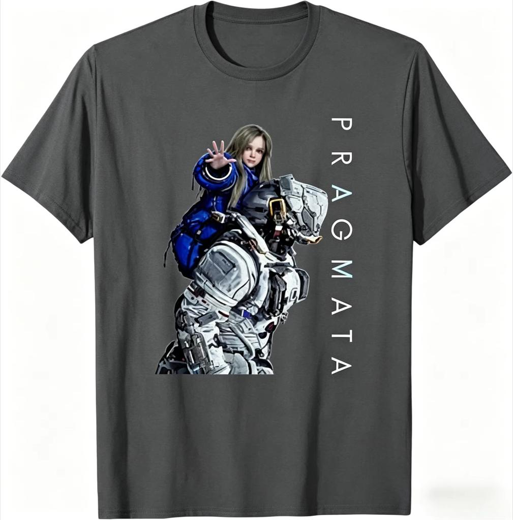 PRAGMATA Action Adventure Game TShirt Diana Graphics Cotton Top Harajuku Shirt Unisexs Clothing Womens Summer New T Shirt