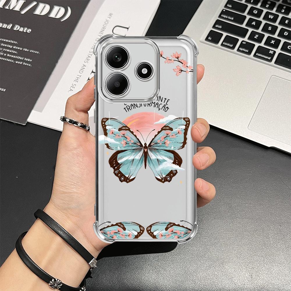 Creative Butterfly Art Case for Redmi Note 14 Pro Plus 11s 11 10 Lite 13C 12 9 Pro Note 13 A3 A5 K80 Phone Cover