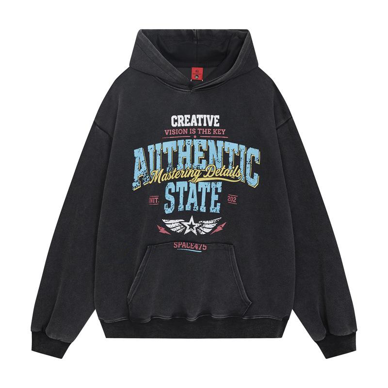 Unisex Casual Hoodie Long Sleeve Loose Sweatshirt Men Women Daily Wear Pullover Hooded Top